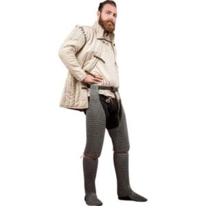 Galvanized Steel Chainmail Chausses - 10mm Round Rings