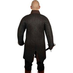 Black Dynasty Chainmail Hauberk - 10mm Round Rings