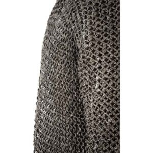 Riveted Steel Chainmail Haubergeon - 10mm Round Rings