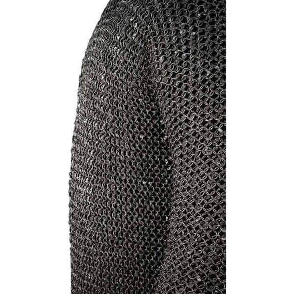 Riveted Steel Chainmail Hauberk - 10mm Round Rings