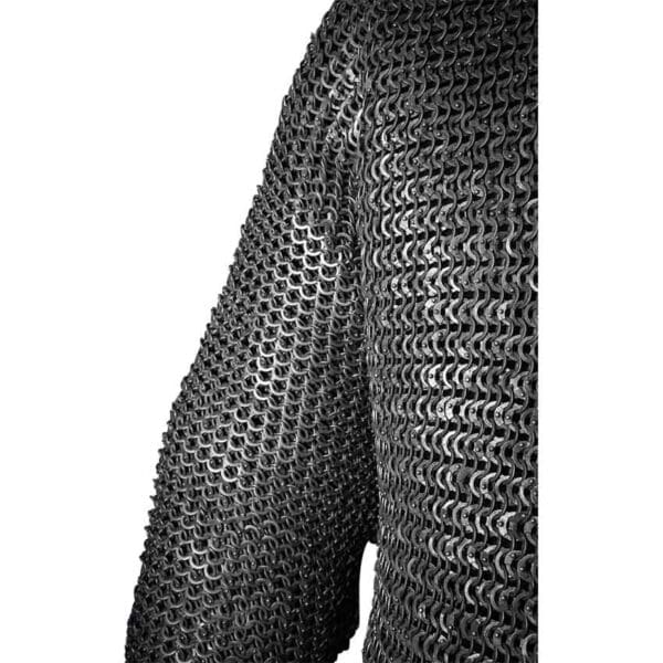 Riveted Steel Chainmail Hauberk - 9mm Flat Rings