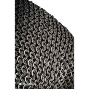 Wedge Riveted Chainmail Hauberk - 9mm Flat Rings