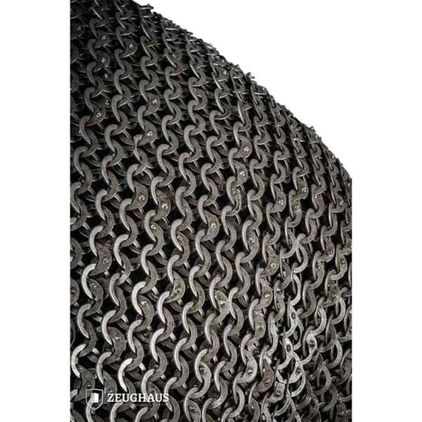 Wedge Riveted Chainmail Hauberk - 9mm Flat Rings
