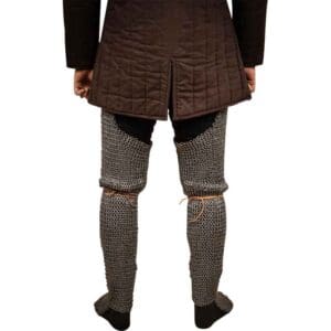 Wedge Riveted Chainmail Chausses - 9mm Flat Rings