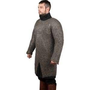 Stainless Steel Riveted Chainmail Hauberk - 9mm Flat Rings