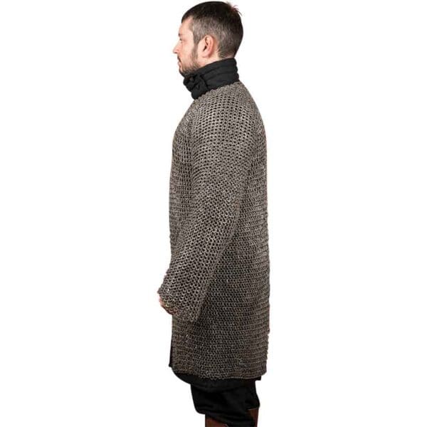 Stainless Steel Riveted Chainmail Hauberk - 9mm Flat Rings