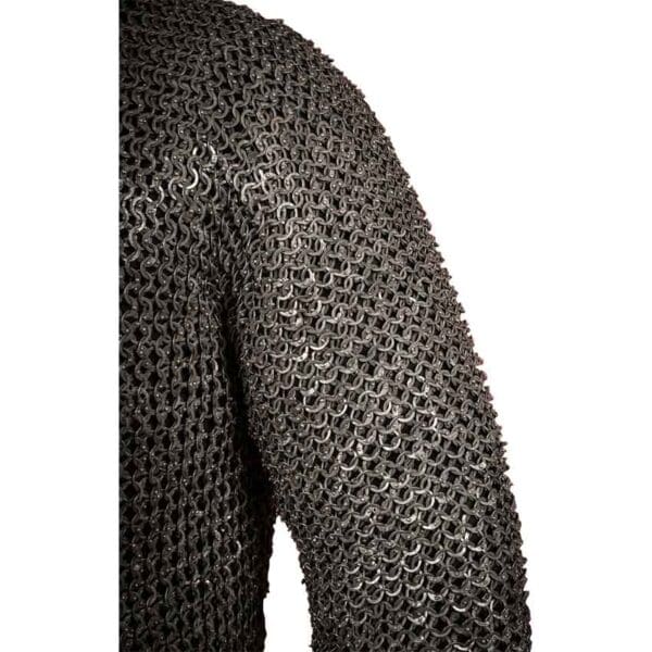 Stainless Steel Riveted Chainmail Hauberk - 9mm Flat Rings