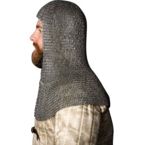 Riveted Chainmail Coif - 6mm Flat Rings