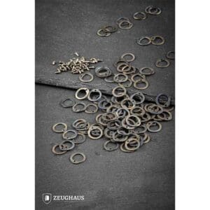 9mm Titanium Riveted Chainmail Rings with Rivets