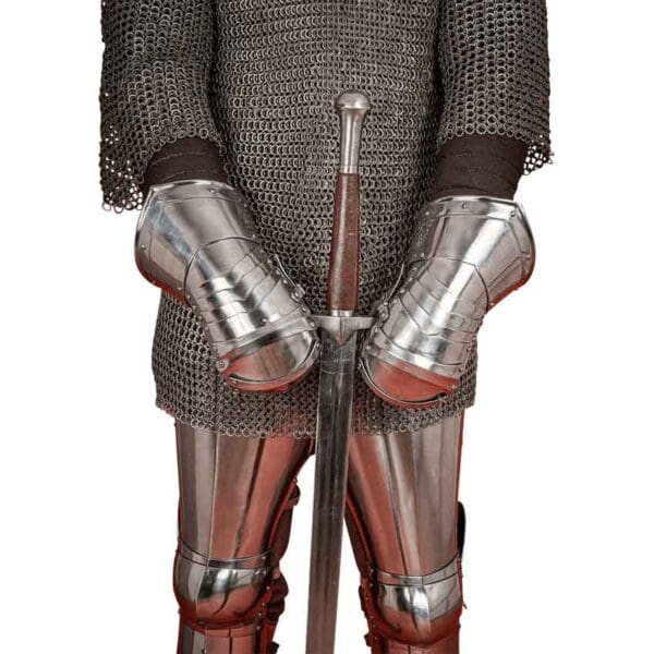 Steel Mitten Gauntlets - Polished
