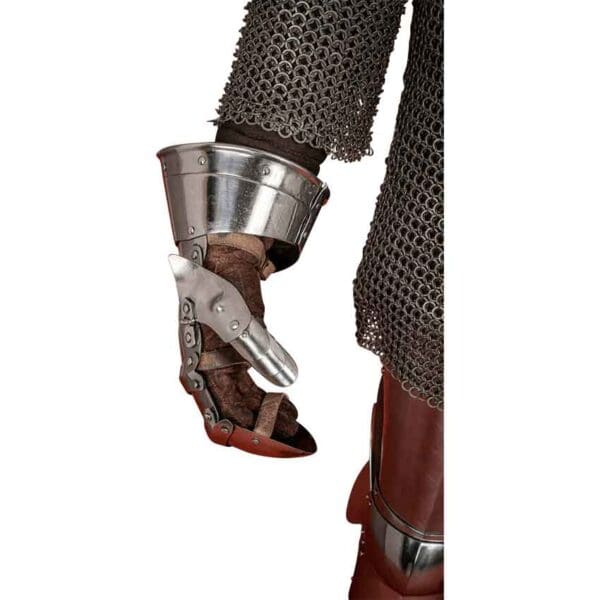 Steel Mitten Gauntlets - Polished