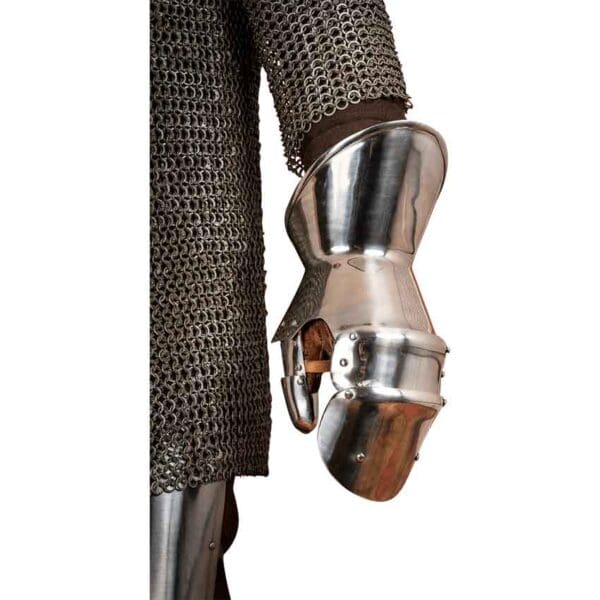 Milanese Mitten Gauntlets - Polished