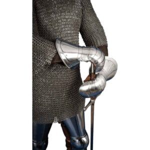 15th Century Mitten Gauntlets - Polished