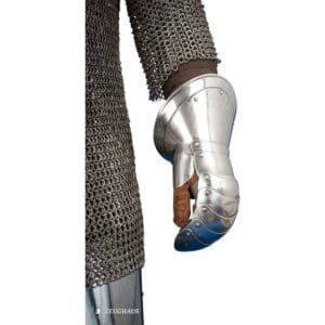 15th Century Mitten Gauntlets - Polished