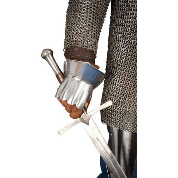 Steel Demi Gauntlets - Polished