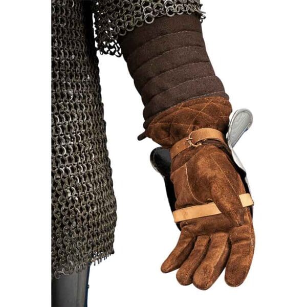 Steel Demi Gauntlets - Polished