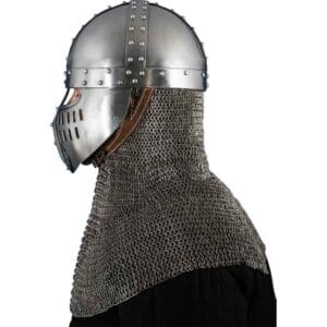 Norman Faceplate Spangenhelm - Polished