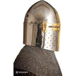 Sugar Loaf Great Helmet with Brass Accent - Polished