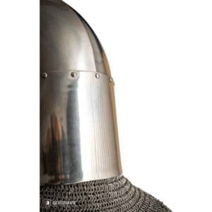 Sugar Loaf Great Helmet with Brass Accent - Polished