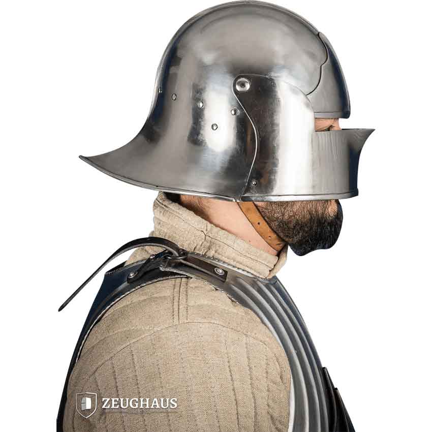 Burgundian Sallet Helmet - Polished