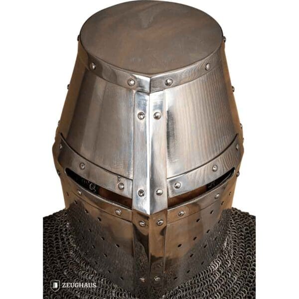 Crusader Great Helmet - Polished