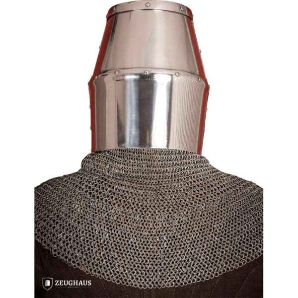 Crusader Great Helmet with Brass Accent - Polished