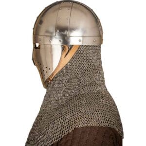 Spangenhelm with Face Guard - Polished
