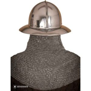 14th Century Kettle Hat Helmet - Polished