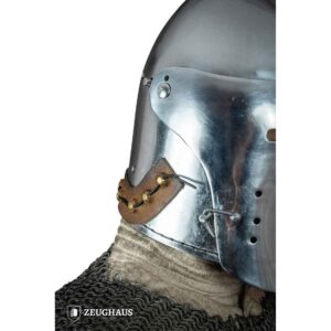 Full Visor Bascinet Helmet - Polished