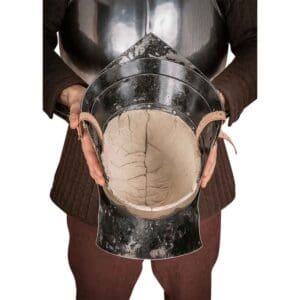15th Century German Full Visor Sallet Helmet - Polished