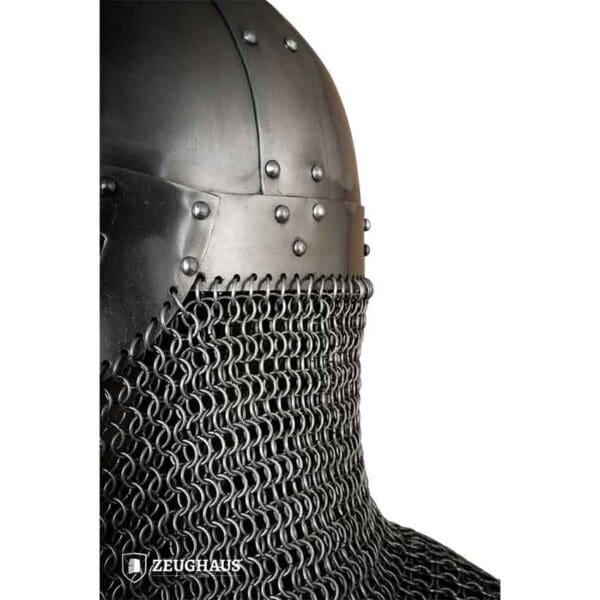Viking Helmet with Aventail - Polished