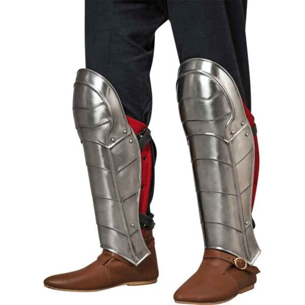 Champion Steel Greaves - Polished