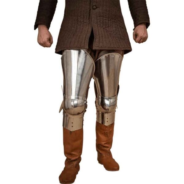Steel Full Leg Armour - Polished