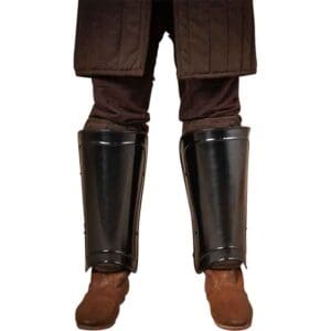 Warriors Steel Greaves - Blackened