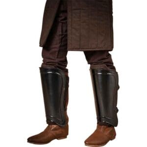 Warriors Steel Greaves - Blackened