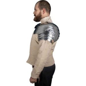 German Steel Pauldrons - Polished