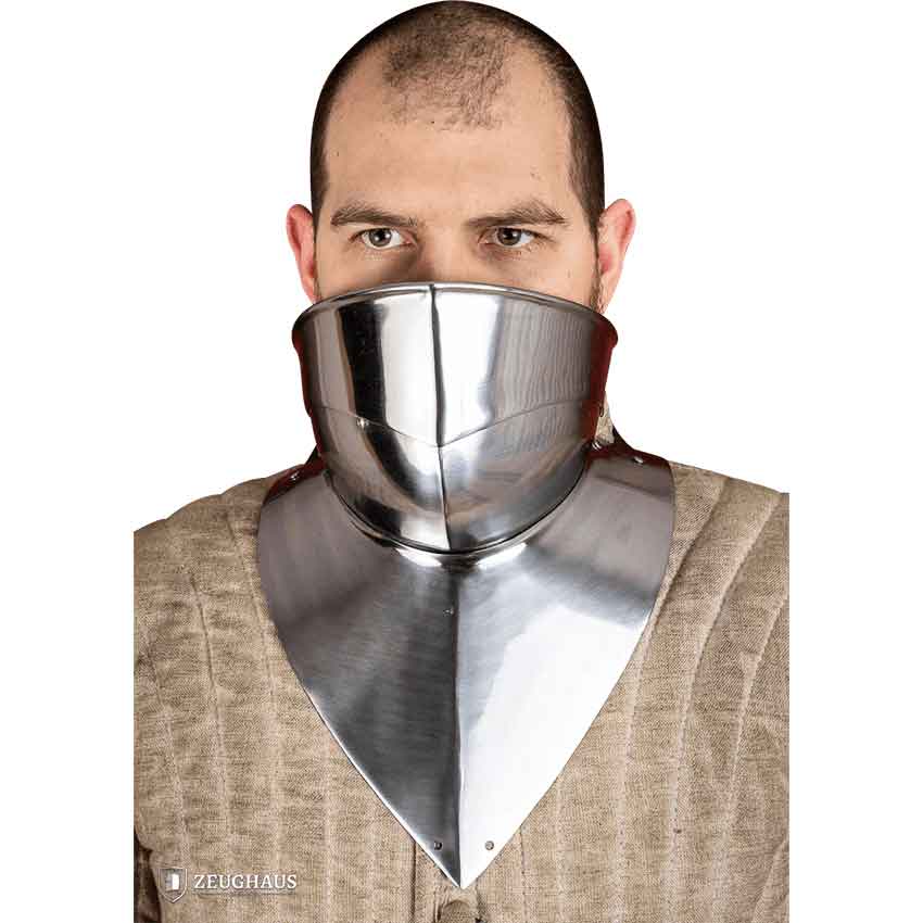 16th Century Articulated Gorget with Bevor - Polished