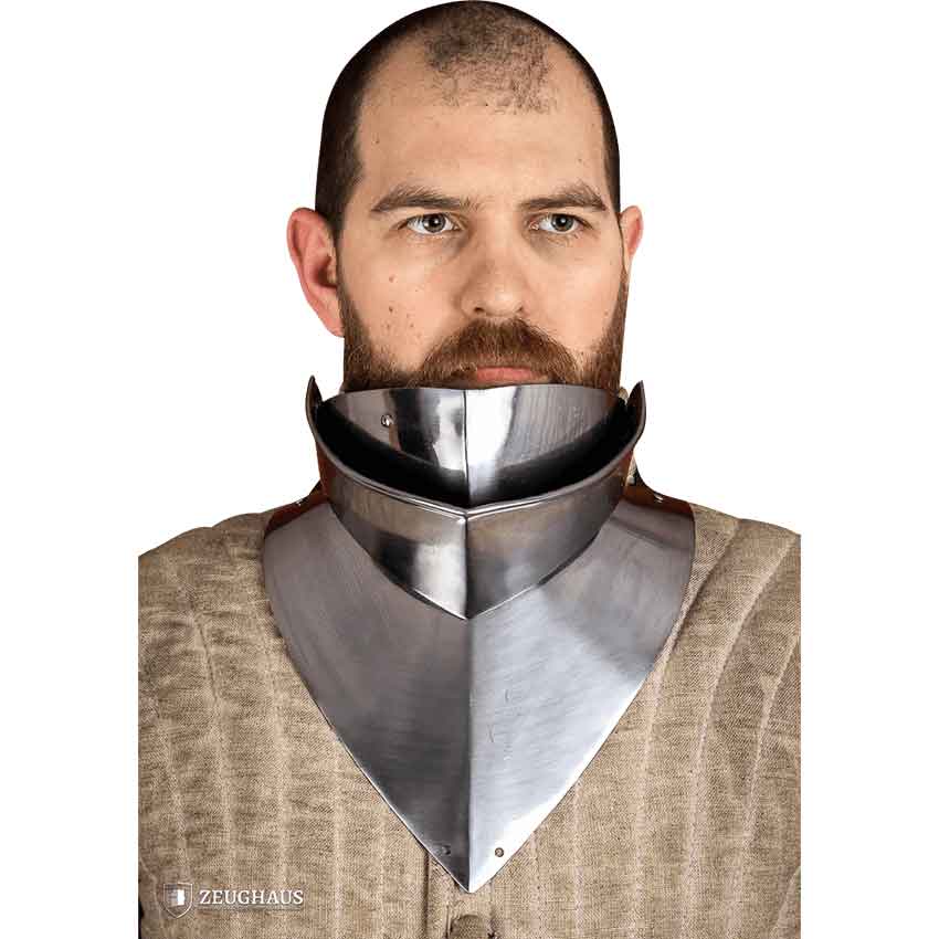 16th Century Articulated Gorget with Bevor - Polished