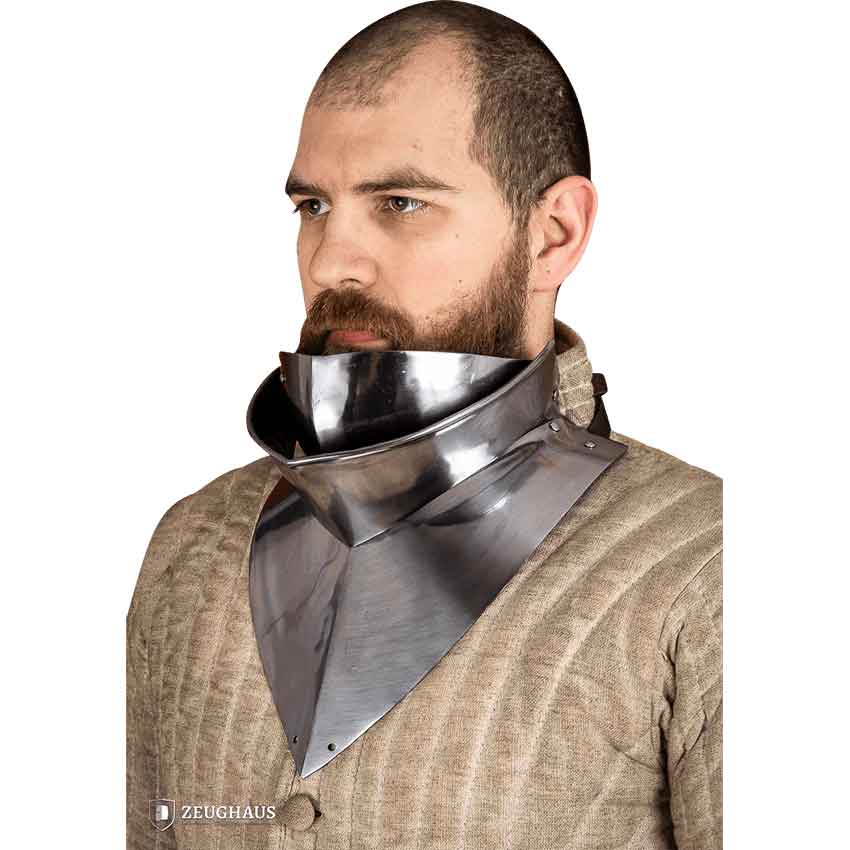 16th Century Articulated Gorget with Bevor - Polished