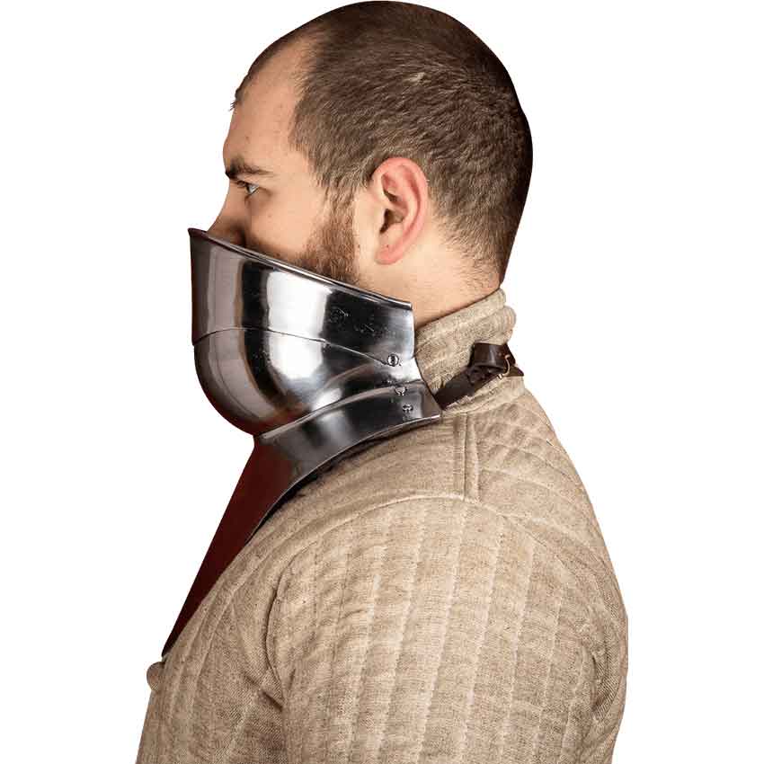 16th Century Articulated Gorget with Bevor - Polished