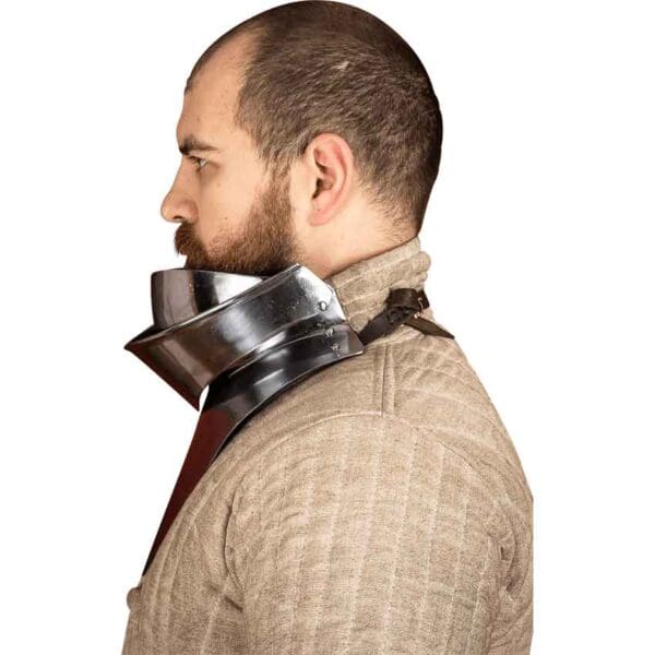 16th Century Articulated Gorget with Bevor - Polished