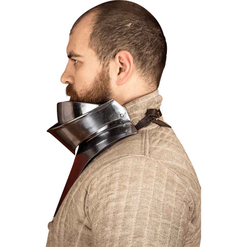 16th Century Articulated Gorget with Bevor - Polished