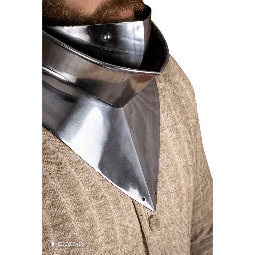 16th Century Articulated Gorget with Bevor - Polished