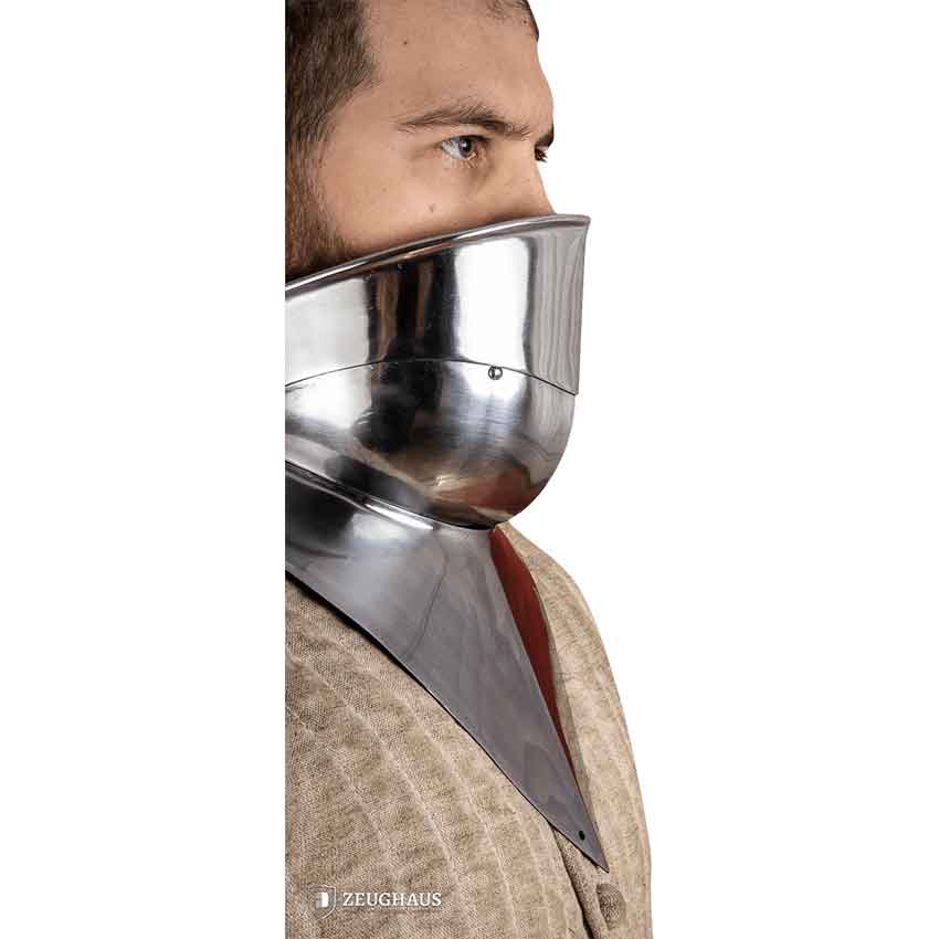 16th Century Articulated Gorget with Bevor - Polished