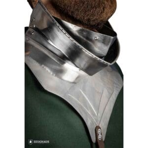 15th Century Articulated Gorget with Bevor - Polished