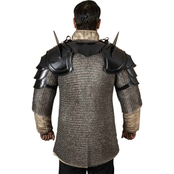 Bladebreaker Warrior Steel Pauldrons - Blackened