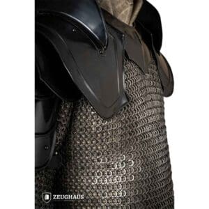 Bladebreaker Warrior Steel Pauldrons - Blackened
