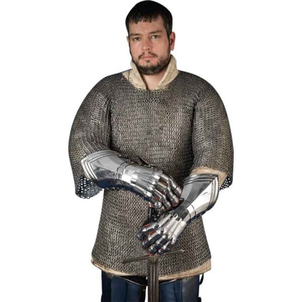 Gothic Steel Gauntlets - Polished