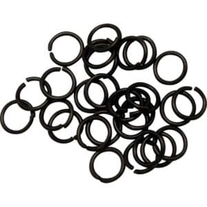 Blackened Stainless Steel Chainmail Rings