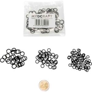 Blackened Stainless Steel Chainmail Rings
